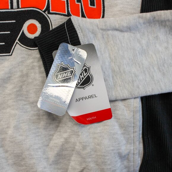 Philadelphia Flyers Long Sleeve Pullover Hoodie YOUTH Size Medium 10/12 - Picture 6 of 8
